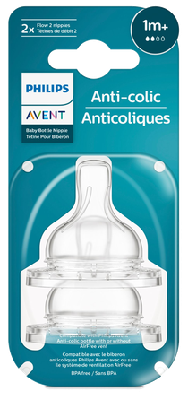 PHILIPS Avent „Anti-colic“ 1m+ čiulptukas, 2 vnt.