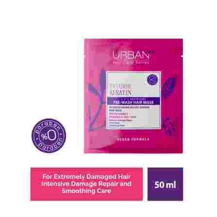 URBAN CARE Intense Keratin Pre-Wash plaukų kaukė, 50 ml