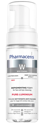 PHARMACERIS W Pure-Luminium Depigmenting for Face and Eye valomosios putos, 150 ml