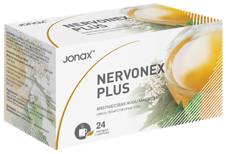 JONAX Nervonex Plus arbatos maišeliai, 24 vnt.
