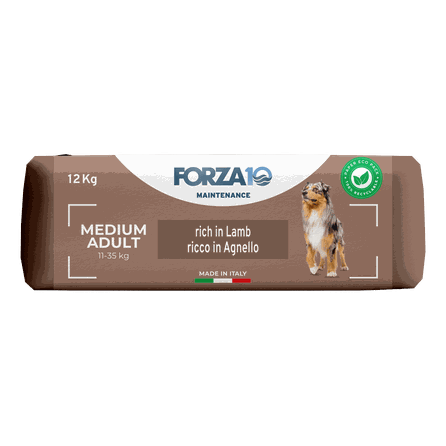 FORZA10 Maintenance Medium Adult su ėriena, šunims sausas pašaras, 12 kg