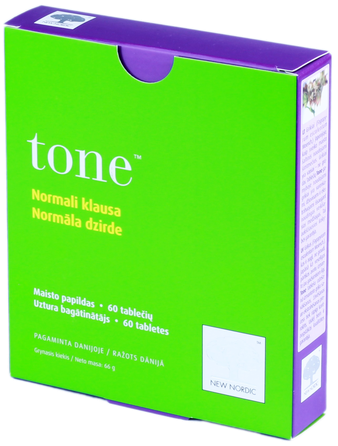 NEW NORDIC Tone tabletės, 60 vnt.