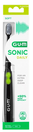 GUM Sonic Daily Power Soft elektrinis dantų šepetėlis, 1 vnt.