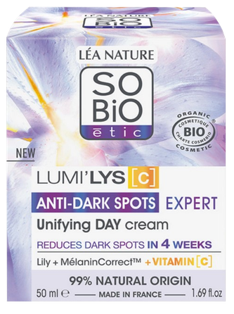 SO BIO ETIC nuo pigmentinių dėmių  veido kremas, 50 ml