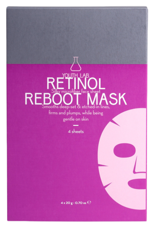 YOUTH LAB Retinol Reboot veido kaukė, 4 vnt.