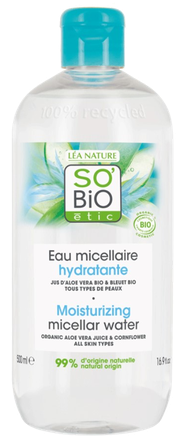 SO BIO ETIC raminantis ir drėkinantis micelinis vanduo, 500 ml