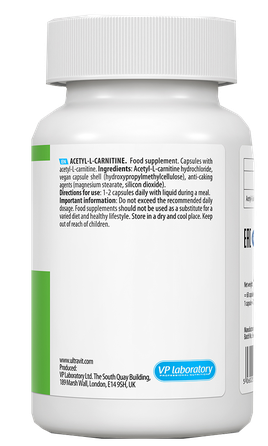 VPLAB Acetil-L-karnitinas, kapsulės, 60 vnt.