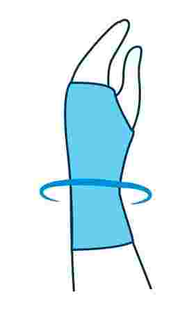 PRIM Aqtivo Skin Long P704BG (M)  riešo įtvaras, 1 vnt.