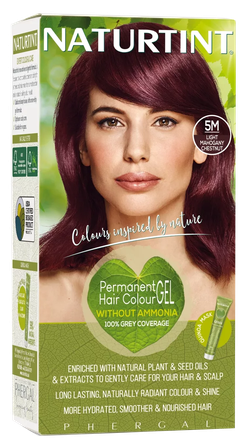 NATURTINT Light Mahogany Chestnut 5M, ilgalaikiai, be amoniako plaukų dažai, 1 vnt.