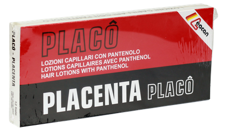 PLACENTA  plaukų slinkimo mažinimui, ampulės, 12 vnt.