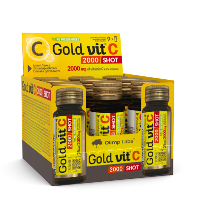 OLIMP LABS Gold Vit C 2000 ampulės, 9 vnt.