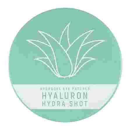 VICTORIA BEAUTY Hyaluron Hydra Shot su niacinamidu ir žaliąja arbata paakių pagalvėlės, 60 vnt.
