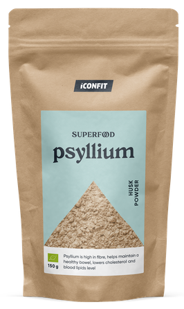 ICONFIT  Organic Psyllium Husk milteliai, 150 g
