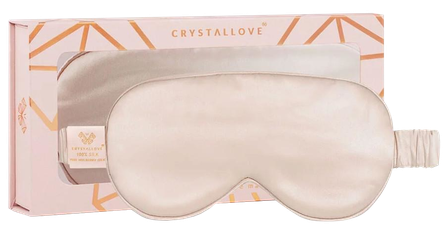 CRYSTALLOVE Gold  šilkinė akių kaukė, 1 vnt.