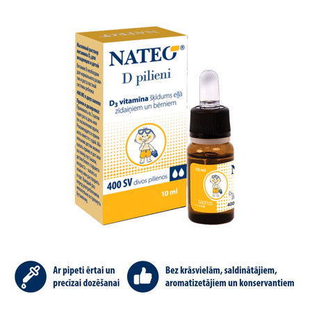 NATEO lašai, 10 ml
