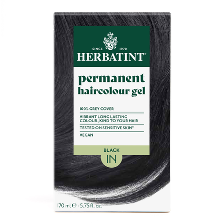 HERBATINT 1N Black plaukų dažai, 170 ml