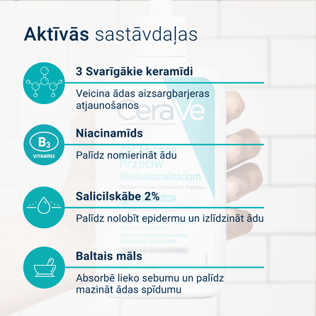 CERAVE Blemish Control prausimosi gelis, 236 ml