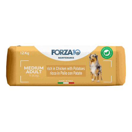 FORZA10 Maintenance, Medium Adult su vištiena ir bulvėmis, šunims sausas pašaras, 12 kg