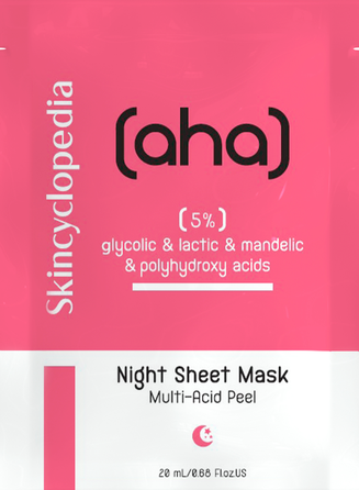SKINCYCLOPEDIA su AHA ir PHA rūgštimis veido kaukė, 1 vnt.