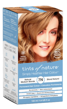 TINTS OF NATURE T7N Natural Medium Blonde plaukų dažai, 130 ml