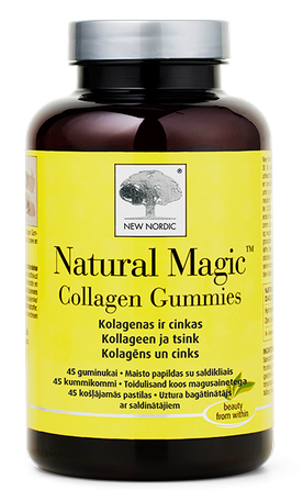 NEW NORDIC Natural Magic Collagen kramtomosios pastilės, 45 vnt.