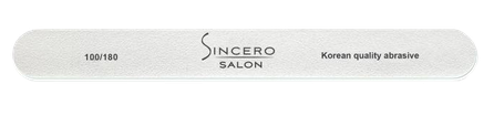 SINCERO SALON profesionali balta 100/180  nagų dildė, 1 vnt.