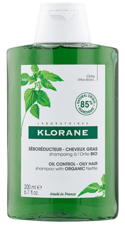 KLORANE su dilgėlių ekstraktu, šampūnas, 200 ml