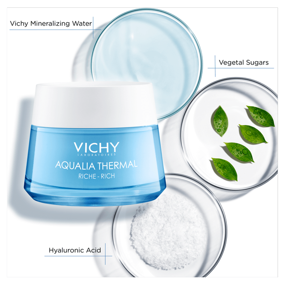 VICHY Aqualia Thermal Rich veido kremas, 50 ml