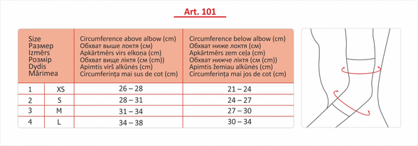 LAUMA MEDICAL M elastinis alkūnės tvarstis, 2 vnt.