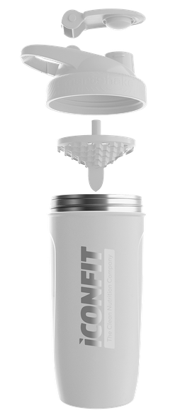 ICONFIT Reforce Stainless Steel 900ml White plaktuvas, 1 vnt.