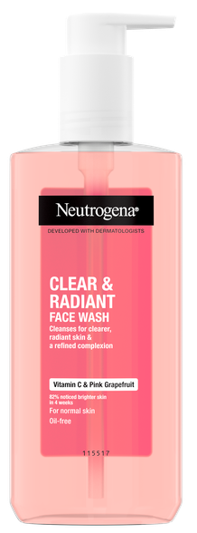 NEUTROGENA Clear&Radiant valiklis, 200 ml