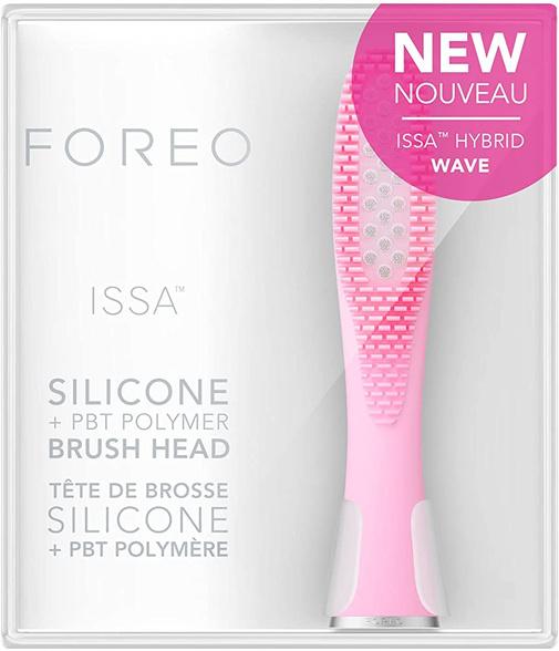 FOREO Issa Hybrid Wave Pearl Pink elektrinių dantų šepetėlių galvutės, 1 vnt.