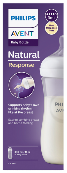 PHILIPS Avent Natural Response 3m+ buteliai, 1 vnt.