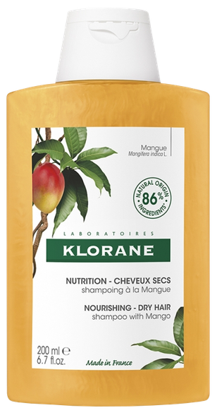 KLORANE Nourishing with Mango šampūnas, 200 ml