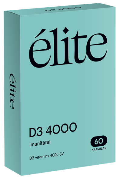 ELITE D3 4000 IU kapsulės, 60 vnt.