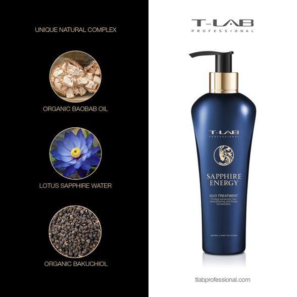 T-LAB Sapphire Energy Duo Treatment kondicionierius, 300 ml