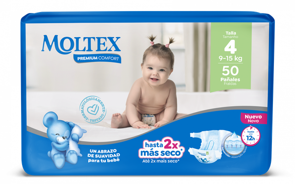 MOLTEX Premium Comfort 4 Maxi sauskelnės, 50 vnt.