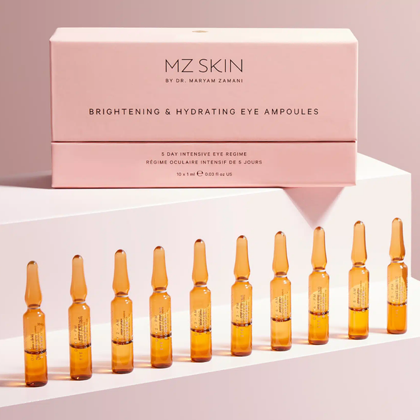 MZ SKIN Brightening & Hydrating Eye 1ml ampulės, 10 vnt.