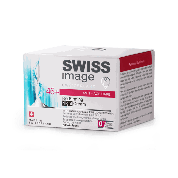 SWISS IMAGE Anti-Aage 46+ Re-Firming Night veido kremas, 50 ml