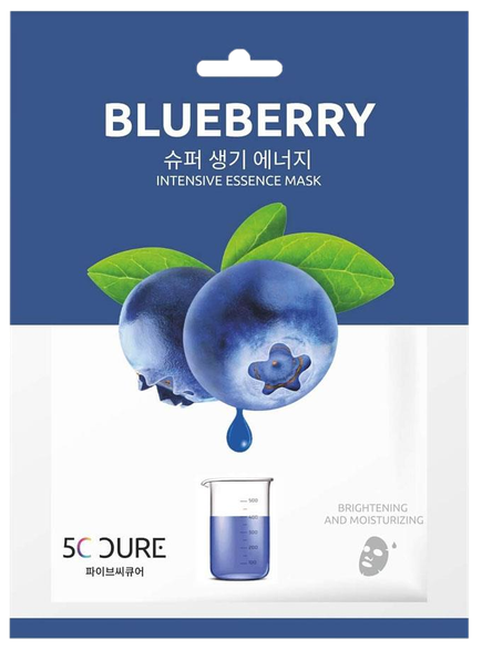 5C CURE Blueberry veido kaukė, 1 vnt.