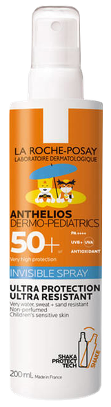 LA ROCHE-POSAY Anthelios DP Invisible Spray SPF 50+ apsauginis kremas nuo saulės, 200 ml