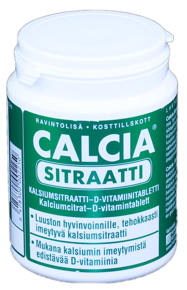 CALCIA SITRAATTI tabletės, 160 vnt.