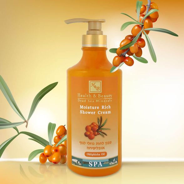 HEALTH&BEAUTY Dead Sea Minerals Sea buckthorn oil dušo kremas, 780 ml