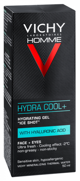 VICHY Homme Hydra Cool+ veido kremas, 50 ml