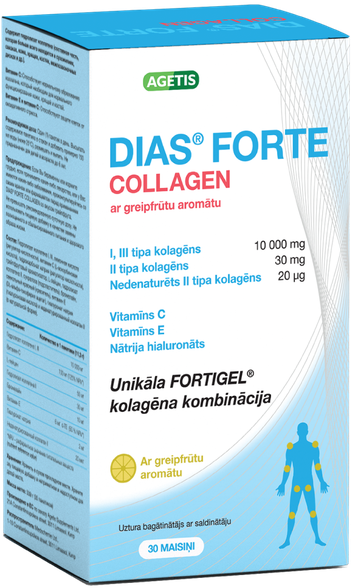 DIAS Forte Collagen Grapefruit kolagenas, 30 vnt.