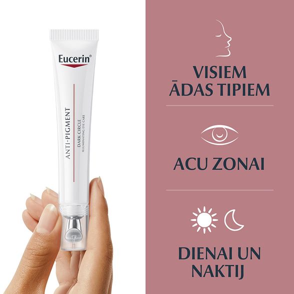 EUCERIN Anti-Pigment tamsius ratilus šviesinantis paakių kremas, 15 ml