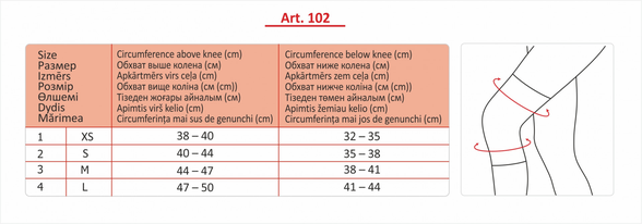 LAUMA MEDICAL L elastinis kelio tvarstis, 2 vnt.