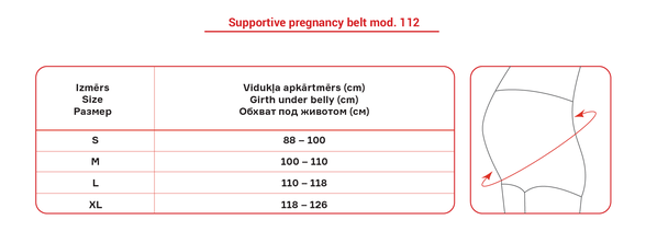 LAUMA MEDICAL S nėščiosioms nėščiosios diržas, 1 vnt.