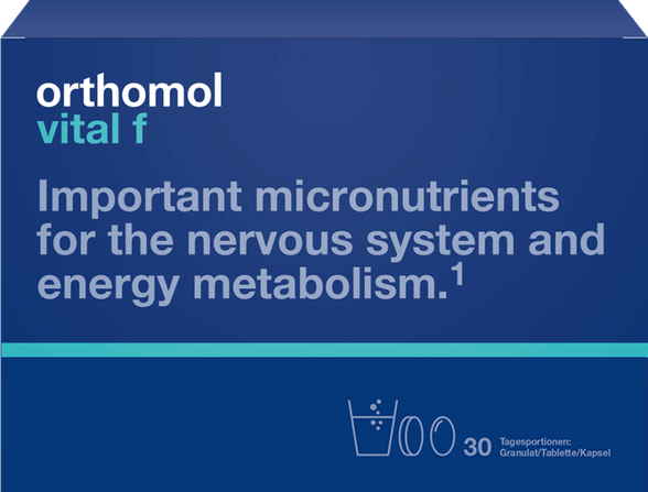 ORTHOMOL Vital F milteliai, tabletės, kapsulės, 30 vnt.