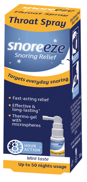 SNOREEZE Nuo knarkimo į gerklę aerozolis, 23.5 ml